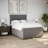 vidaXL Boxspringbett mit Matratze Taupe 140x190 cm Stoff