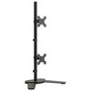 vidaXL Tischhalterung f&uuml;r 2 Monitore Schwarz Stahl VESA 75/100 mm