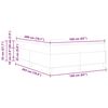 vidaXL Boxspringbett Schwarz 160 x 200 cm Stoff