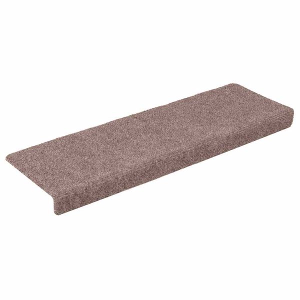 vidaXL Stufenmatten Selbstklebend 5 Stk. 65x21x4 cm Hellbraun Rechteckiger Rand