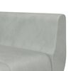 vidaXL Schlafsofa in L-Form Hellgrau 275x140x70 cm Samt