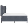 vidaXL Boxspringbett mit Matratze Dunkelgrau 200 x 180 cm Samt