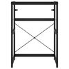 vidaXL Badezimmer Waschtischgestell Schwarz 59x38x83 cm Eisen