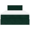 vidaXL Ottoman-Bett mit Matratze Dunkelgr&uuml;n 120x190 cm Samt