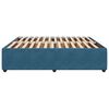 vidaXL Bettgestell Blau 200x200 cm Samt