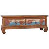 vidaXL TV-Schrank 110x35x40 cm Teak Altholz