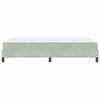 vidaXL Boxspringbett mit Matratze Hellgrau 120 x 200 cm Stoff