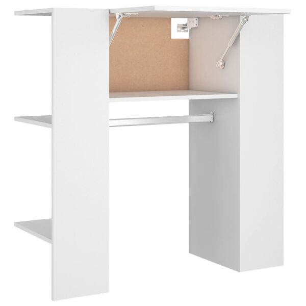 vidaXL Flurschrank Wei&szlig; 97,5x37x99 cm Holzwerkstoff