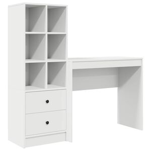 vidaXL Schreibtisch Wei&szlig; 135,5 x 40 x 127 cm 2 stk.