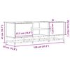 vidaXL TV-Schrank Eichen-Optik 120x35x41 cm Holzwerkstoff und Metall