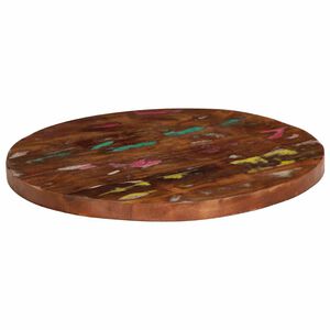 vidaXL Tischplatte &Oslash; 40x2,5 cm Rund Altholz Massiv