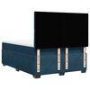 vidaXL Boxspringbett mit Matratze Blau 140x190 cm Samt