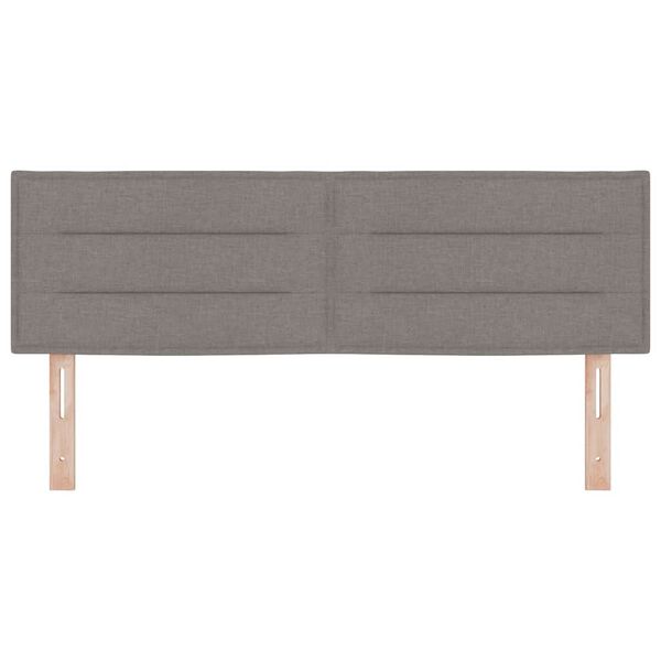 vidaXL Kopfteil mit Kopfteil Taupe 160 cm Kunstleder