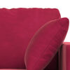 vidaXL Sofa 2 pcs Weinrot