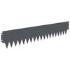 vidaXL Raseneinfassung 20 pcs 103 x 20 cm Metall Anthrazit