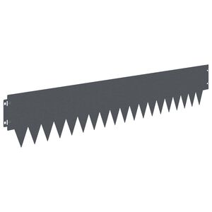 vidaXL Raseneinfassung 20 pcs 103 x 20 cm Metall Anthrazit