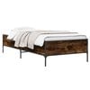 vidaXL Bettrahmen Raucharbe 80 x 200 cm Holzwerkstoff