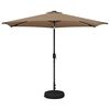 vidaXL Gartenparasol mit LED-Lichtern und Sockel 300 x 300 cm