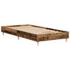 vidaXL Bettgestell ohne Matratze Altholz-Optik 90x190cm Holzwerkstoff