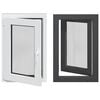 vidaXL Kellerfenster Innenseite Farbe Wei&szlig; RISOR 60 x 80 cm