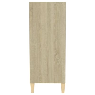 vidaXL Sideboard Weiß Sonoma-Eiche 57x35x90 cm Holzwerkstoff