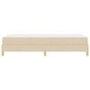 vidaXL Boxspringbett mit Matratze Creme 80 x 200 cm Stoff
