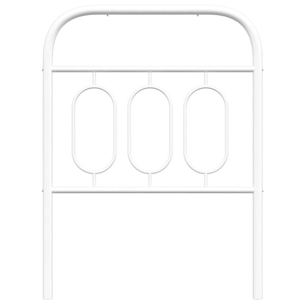vidaXL Ersatz-Kopfteil Metall Wei&szlig; 75 cm