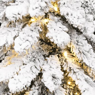 vidaXL Künstlicher Weihnachtsbaum Beleuchtung & Schnee 100 LEDs 180 cm