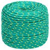 vidaXL Mehrzweck-Allzweckseil 8 mm 500 m Gr&uuml;n PP 420 kg Max. Traglast