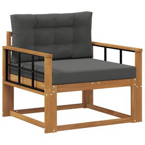vidaXL Outdoor Mittelsofa Massivholz Akazie Natur