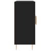 vidaXL Sideboard Schwarz 90x34x80 cm Holzwerkstoff
