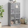 vidaXL Highboard mit Türen Grau Sonoma 68x37x142 cm Holzwerkstoff