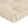 vidaXL Palettenkissen 7-tlg. Beige Baumwolle