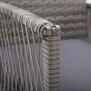 vidaXL Gartensessel mit Sitzkissen 2 Stk. Grau Poly Rattan