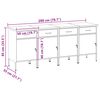 vidaXL Werkbank mit Schubladen 4 pcs Rot und Grau 200 x 55 x 85 cm