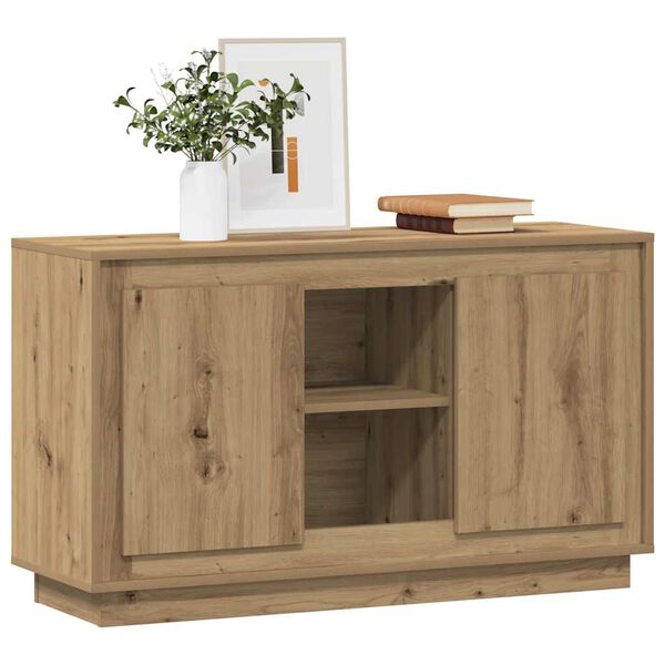 vidaXL Sideboard Artisan-Eiche 102x35x60 cm Holzwerkstoff