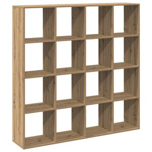 vidaXL B&uuml;cherregal Artisan-Eiche 137,5x29x137,5 cm Holzwerkstoff