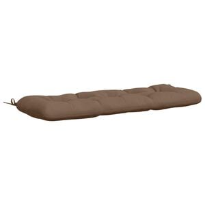vidaXL Bankkissen VIANEN 100 % Polyester Taupe 100 x 40 x 12 cm