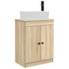 vidaXL Badezimmerschrank mit Waschbecken Sonoma-Eiche 54 x 35 x 83 cm