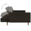 vidaXL Schlafsofa 2-Sitzer Dunkelbraun Stoff