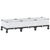 vidaXL Gartenpflanzer mit R&auml;dern Wei&szlig; 120 x 40 x 33 cm PP