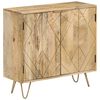vidaXL Sideboard 80x30x75 cm Massivholz Mango