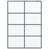 vidaXL Duschwand f&uuml;r Begehbare Dusche Schwarz 140x195 cm Matt ESG-Glas