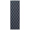 vidaXL Teppichl&auml;ufer ORIZ 1150 gsm Schwarzes Netzmuster