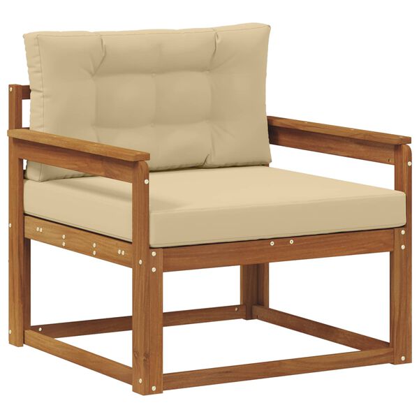 vidaXL Outdoor Mittelsofa Massivholz Akazie Natur
