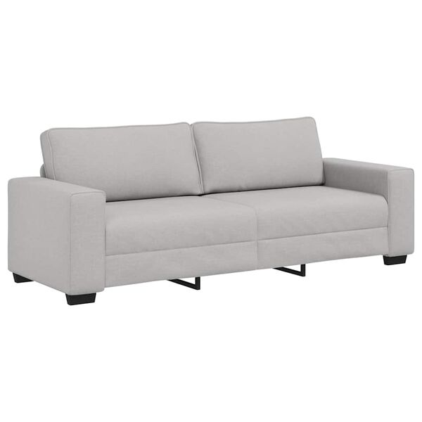 vidaXL 3-Sitzer-Sofa Wolkengrau 220x77x82 cm Stoff