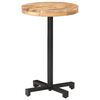 vidaXL Bistrotisch Rund &Oslash;50x75 cm Raues Mangoholz