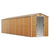 vidaXL Ger&auml;tehaus Hellbraun 191x725x198 cm Verzinkter Stahl