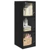 vidaXL Wandschrank Schwarz Eichen-Optik 35 x 37 x 102 cm Holzwerkstoff