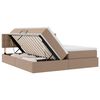 vidaXL Aufbewahrungsbett Cappuccino 180 x 200 cm Kunstleder